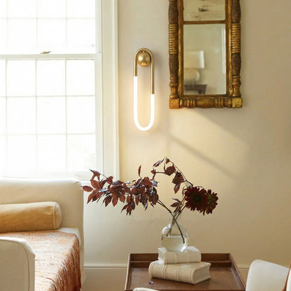 Loop LED Wall Light with Globe Detail