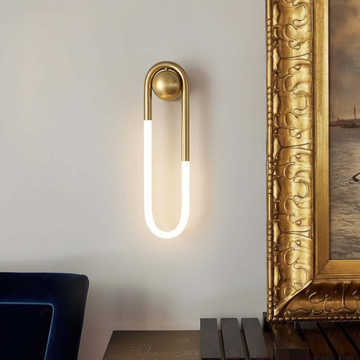 Loop LED Wall Light with Globe Detail