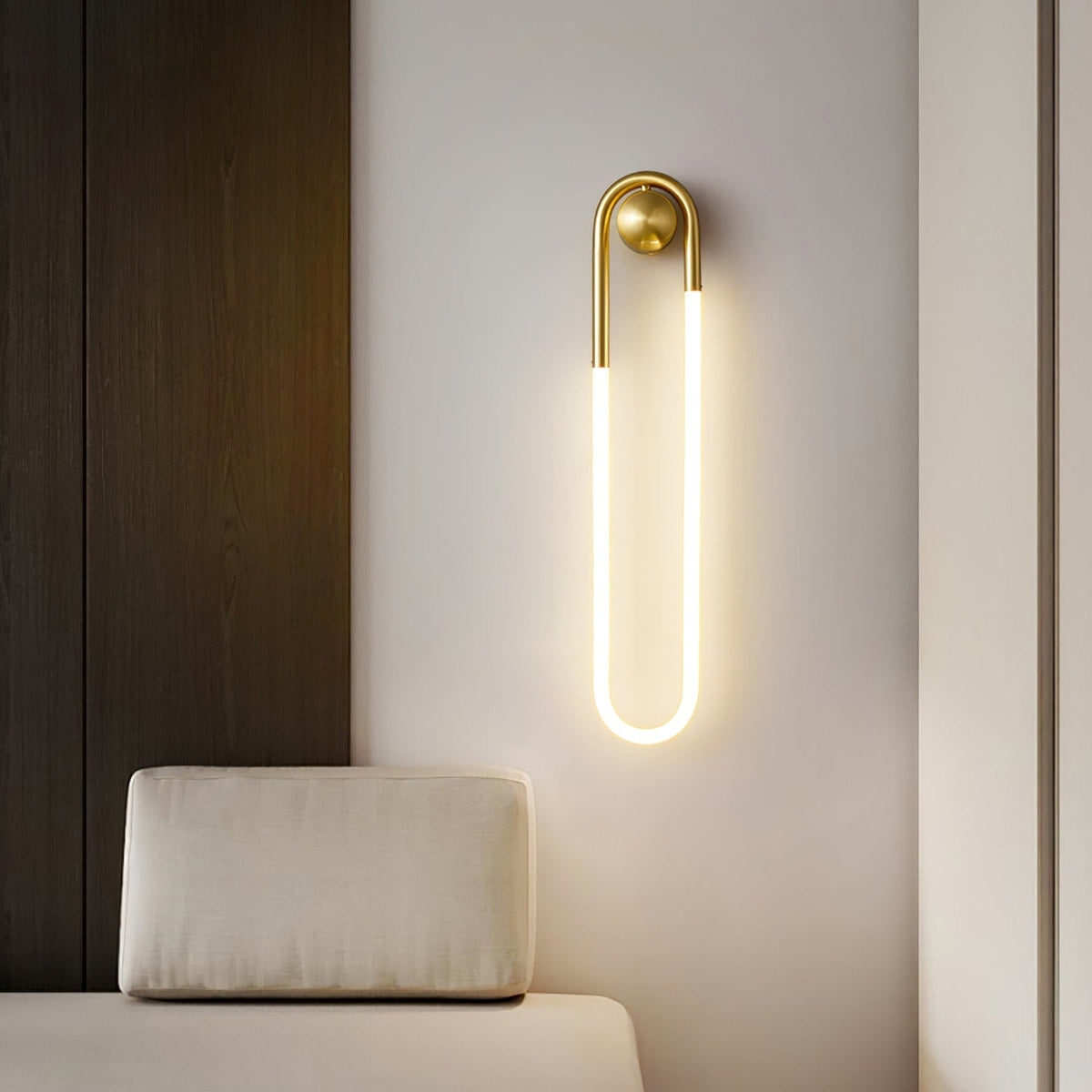 Loop LED Wall Light with Globe Detail