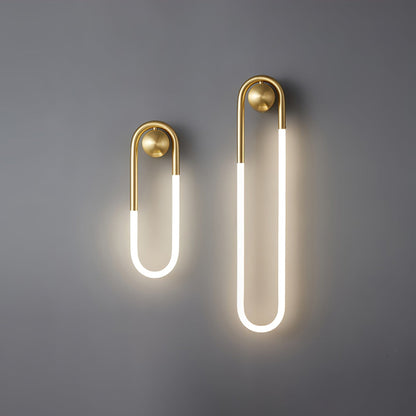 Loop LED Wall Light with Globe Detail