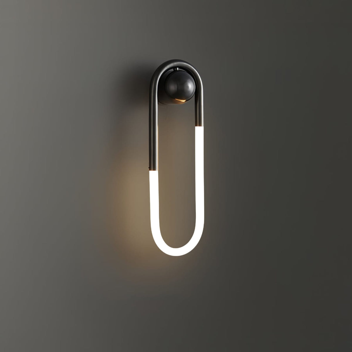 Loop LED Wall Light with Globe Detail