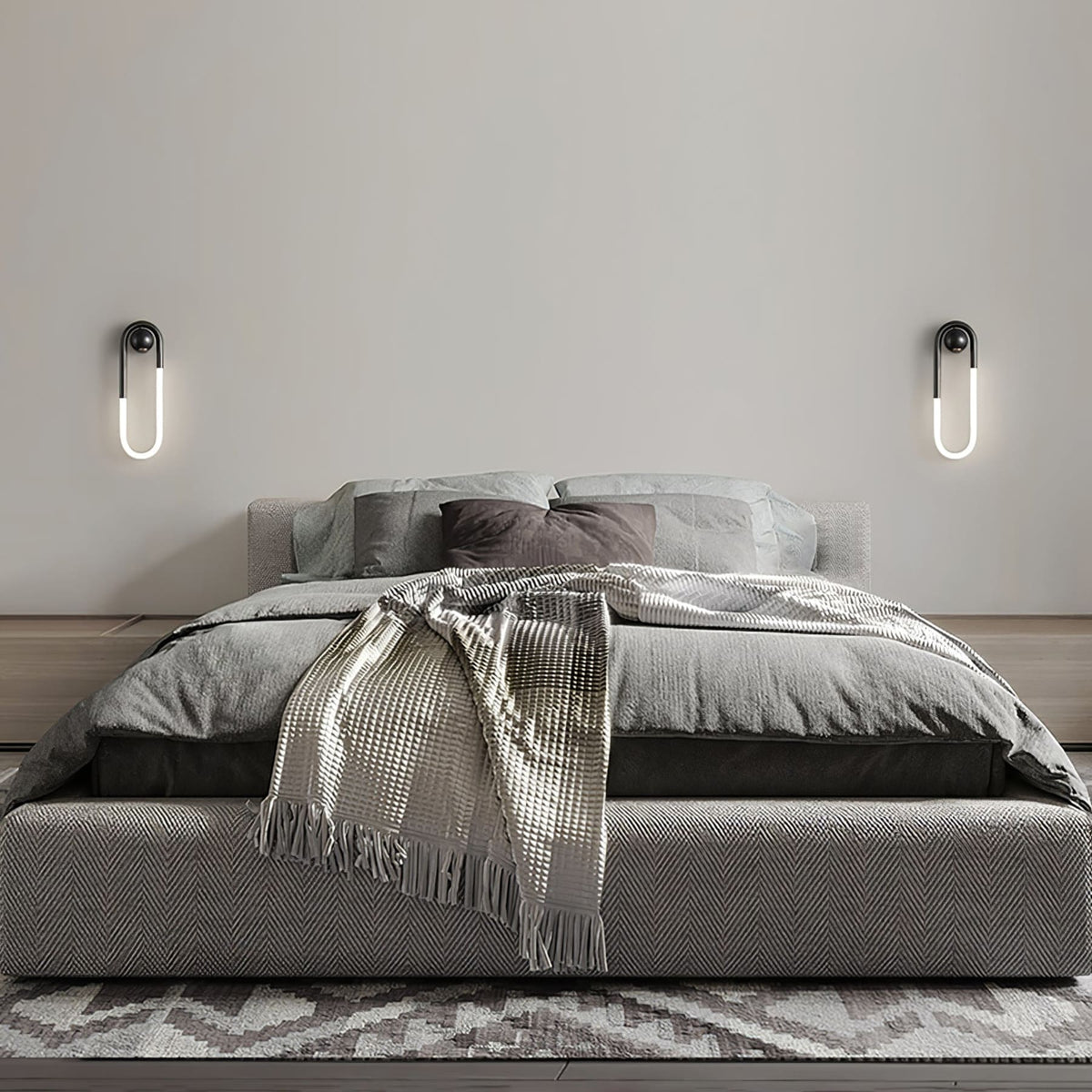 Loop LED Wall Light with Globe Detail