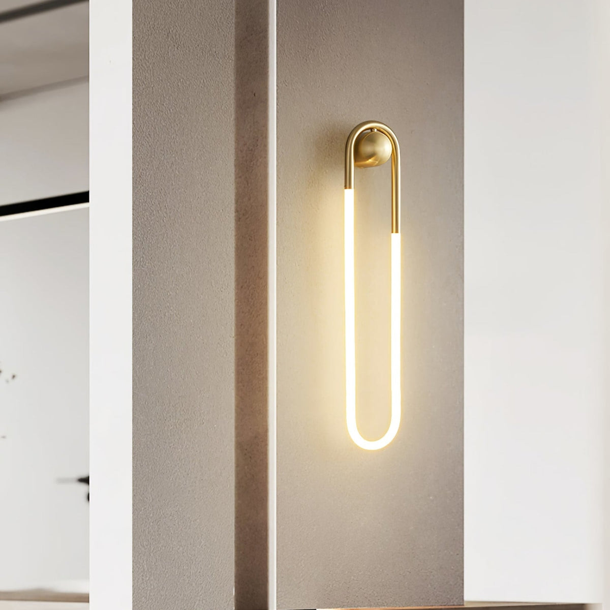Loop LED Wall Light with Globe Detail