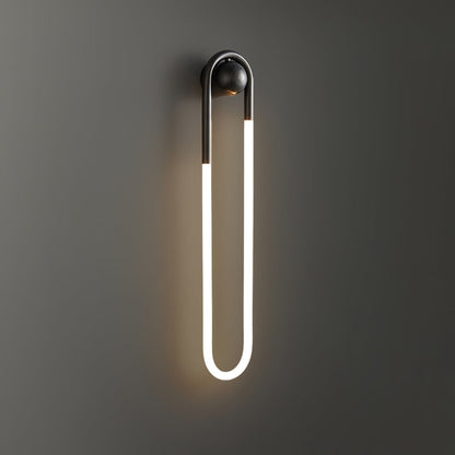 Loop LED Wall Light with Globe Detail