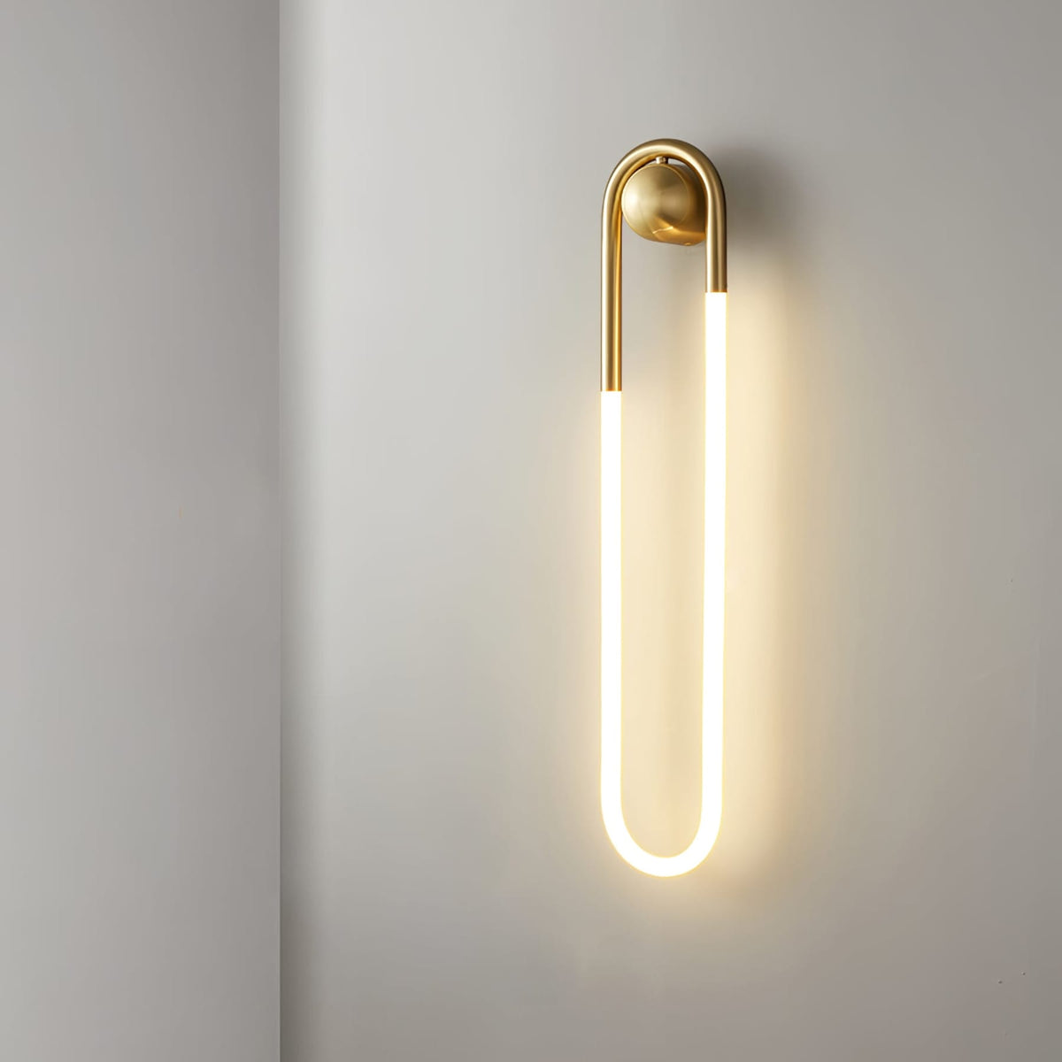 Loop LED Wall Light with Globe Detail