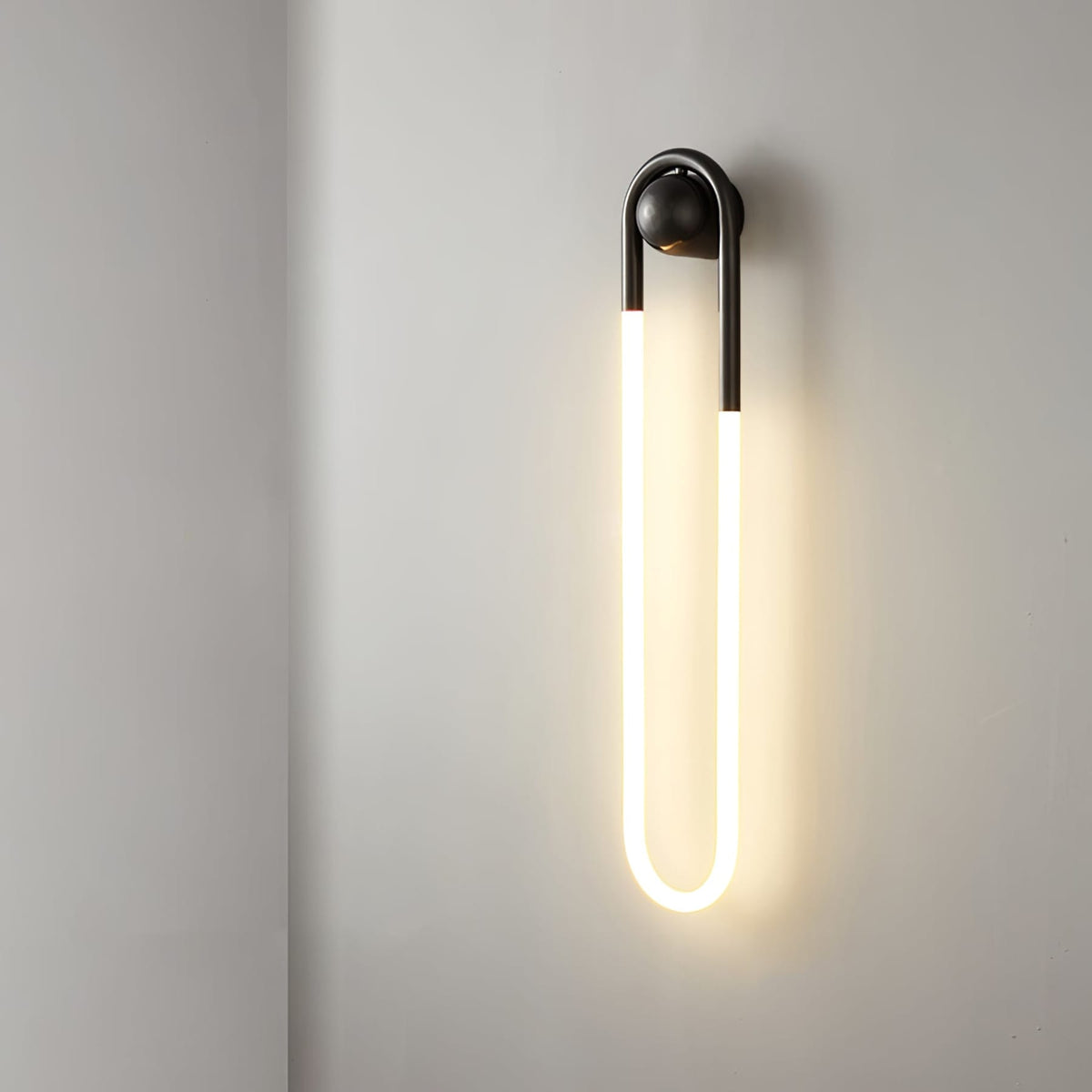 Loop LED Wall Light with Globe Detail
