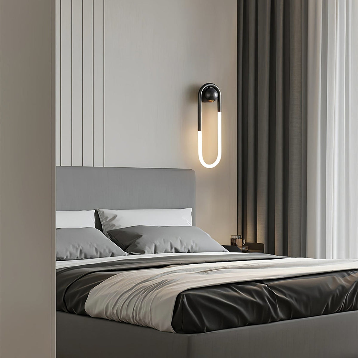 Loop LED Wall Light with Globe Detail