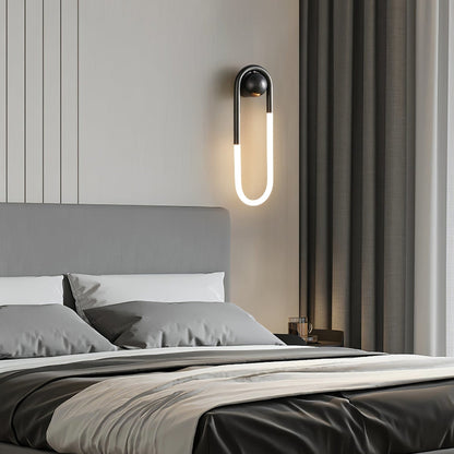 Loop LED Wall Light with Globe Detail