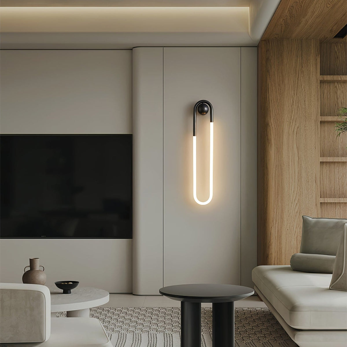 Loop LED Wall Light with Globe Detail