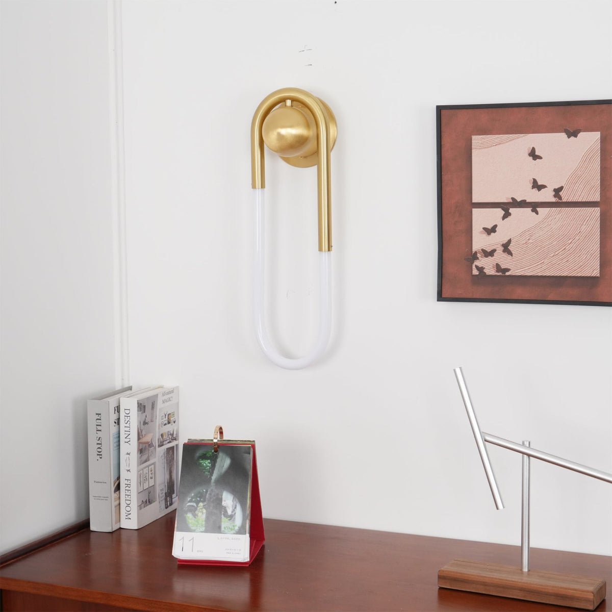 Loop LED Wall Light with Globe Detail