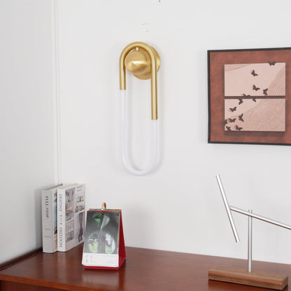Loop LED Wall Light with Globe Detail