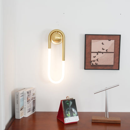 Loop LED Wall Light with Globe Detail