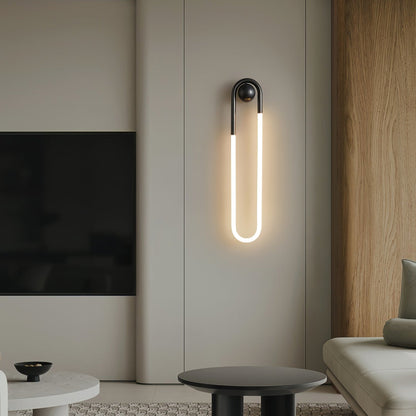 Loop LED Wall Light with Globe Detail