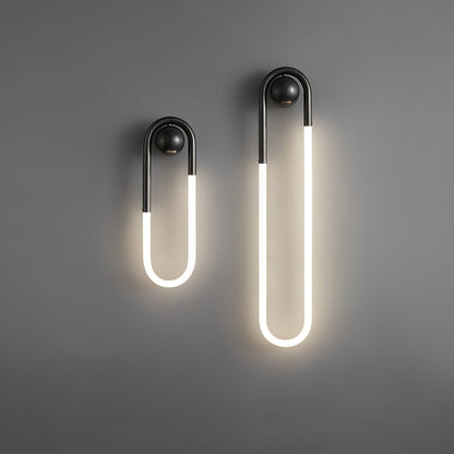 Loop LED Wall Light with Globe Detail