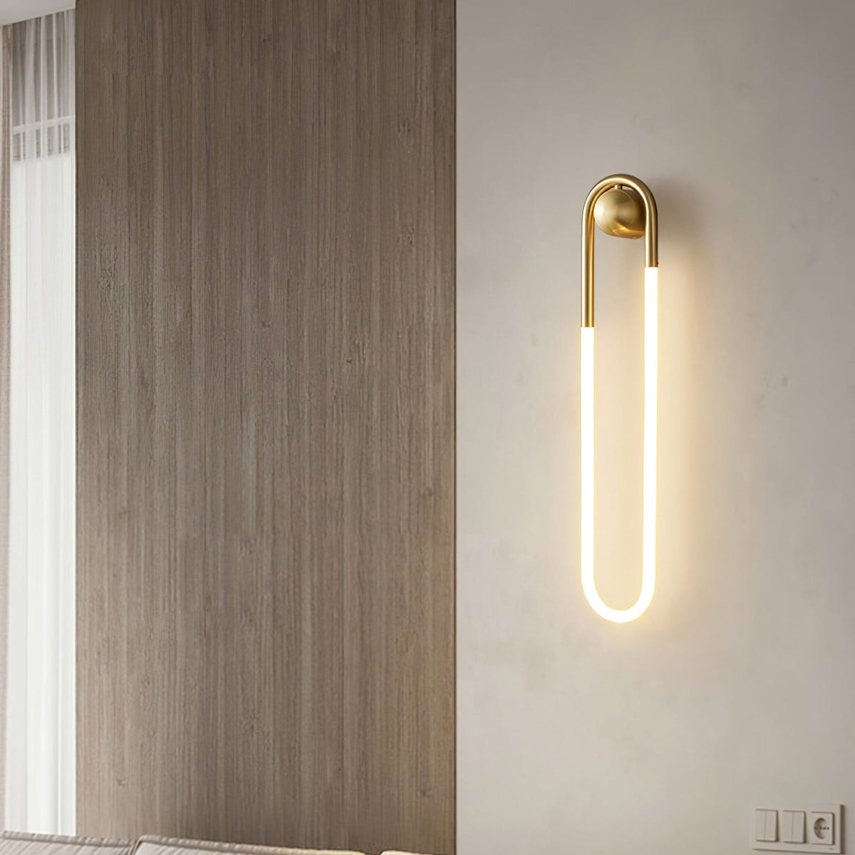 Loop LED Wall Light with Globe Detail