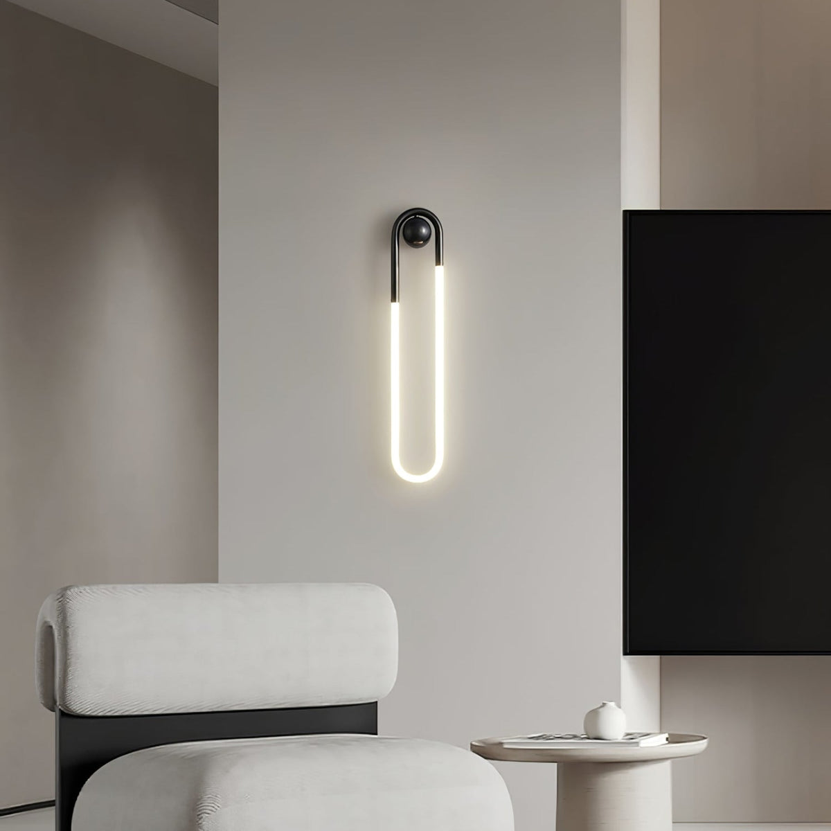 Loop LED Wall Light with Globe Detail