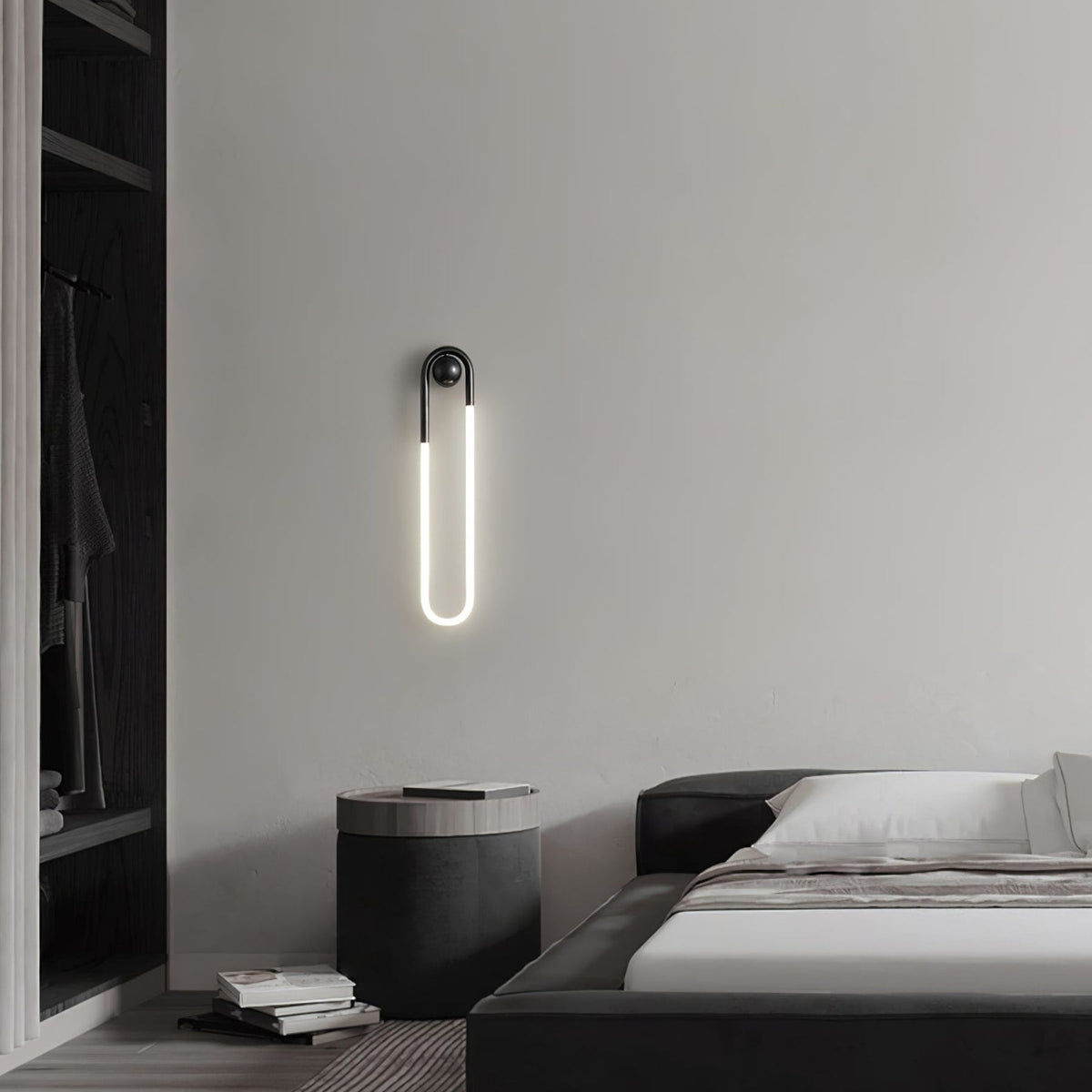 Loop LED Wall Light with Globe Detail