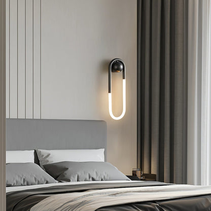 Loop LED Wall Light with Globe Detail