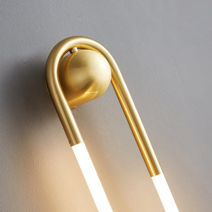 Loop LED Wall Light with Globe Detail