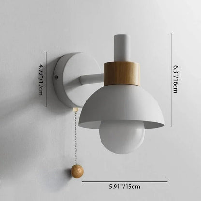 Macaron wall light dimension diagram