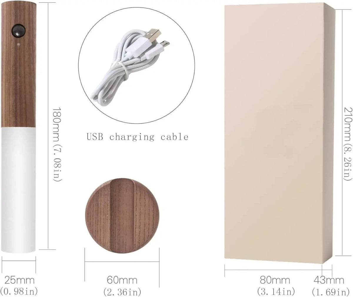 Magnetic Rechargeable Wall Light with Motion Sensor — product view 4