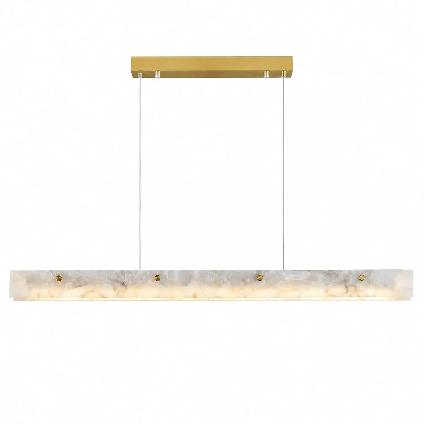 Natural Marble Linear Pendant Light