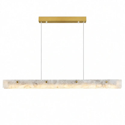 Natural Marble Linear Pendant Light