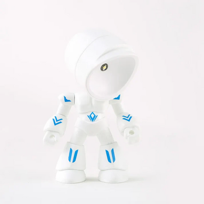 White mini robot LED table lamp