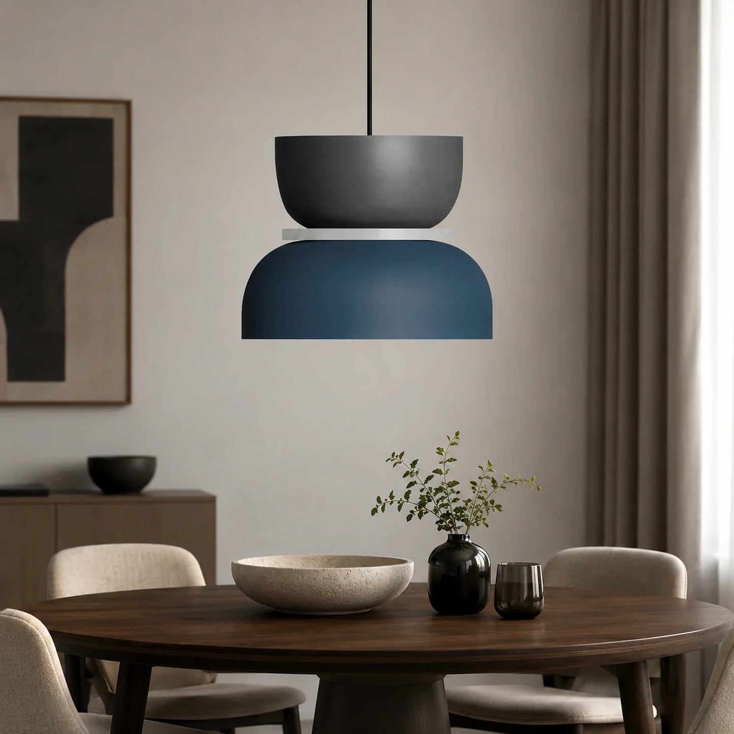 Modern Macaron Pendant Light with Iron and Acrylic Shade