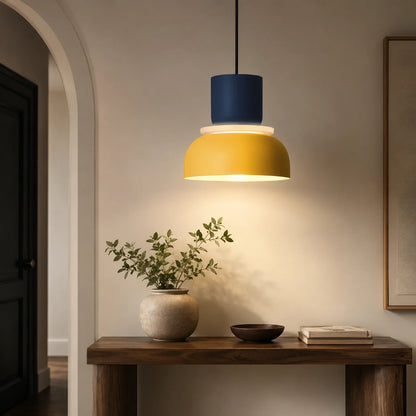 Modern Macaron Pendant Light with Iron and Acrylic Shade