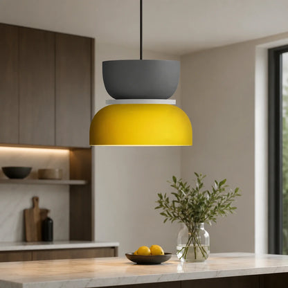 Modern Macaron Pendant Light with Iron and Acrylic Shade