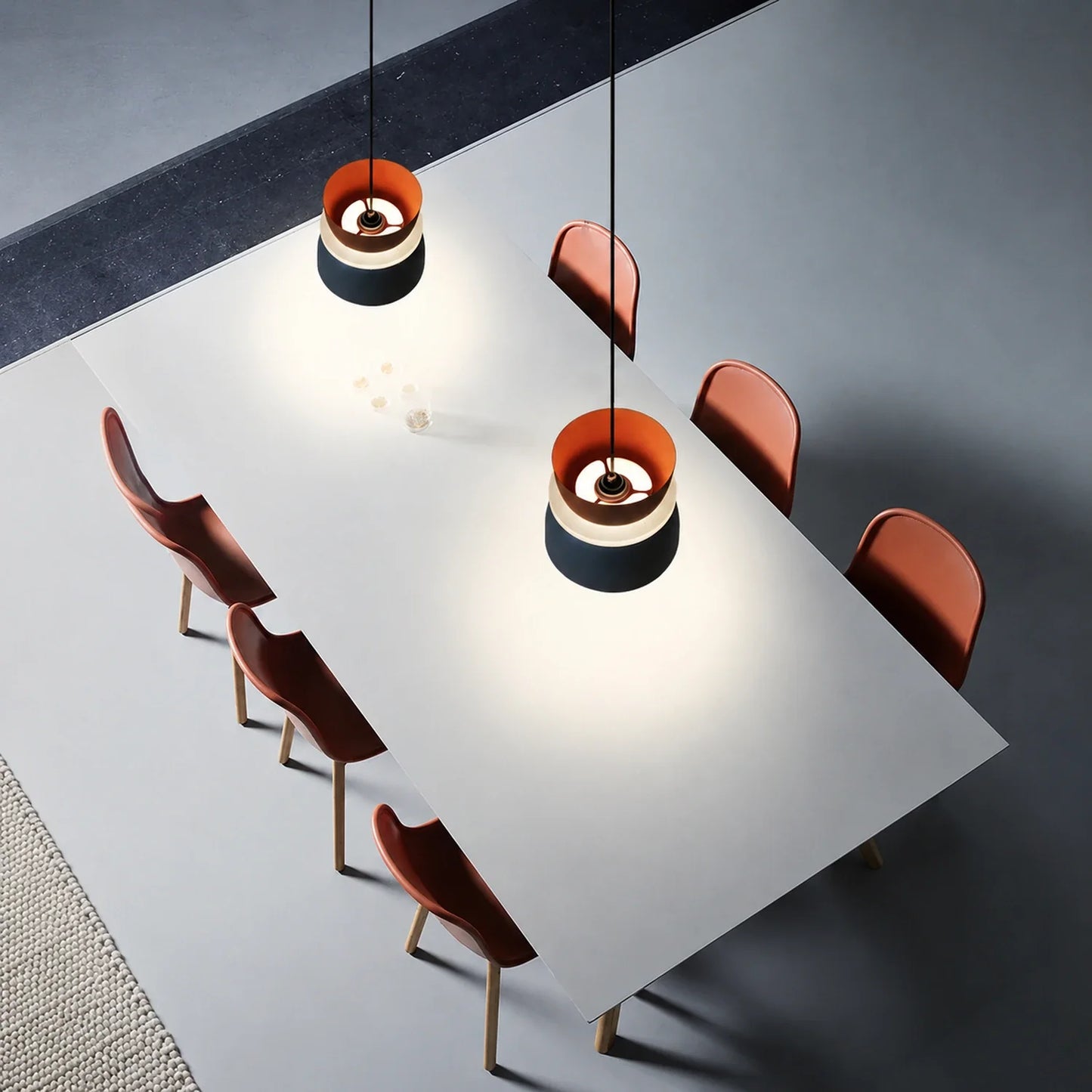 Modern Macaron Pendant Light with Iron and Acrylic Shade