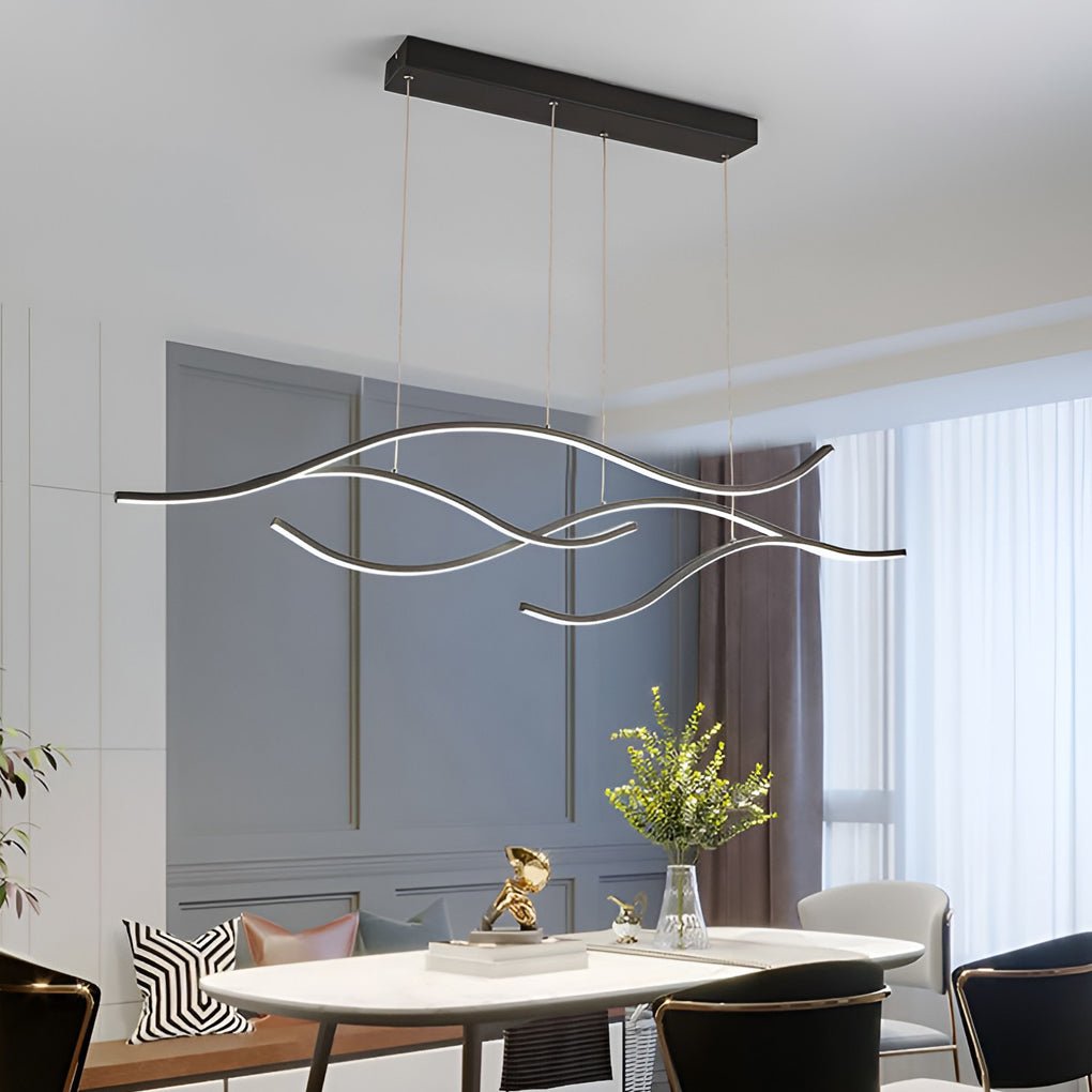 Linear LED Pendant Light for Dining Table