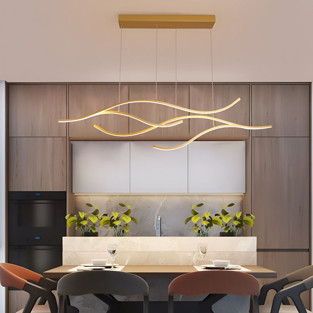 Linear LED Pendant Light for Dining Table
