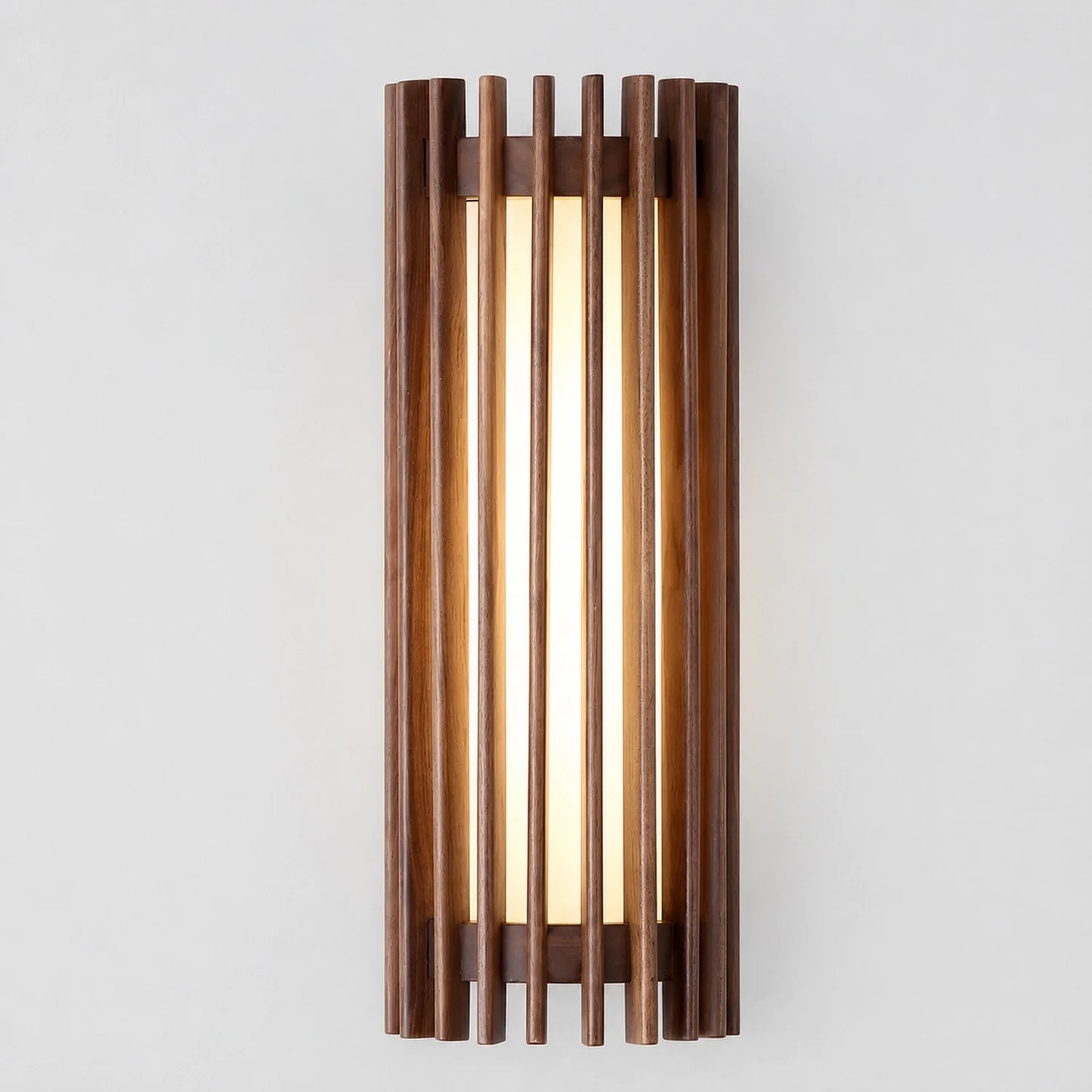 Wabi-Sabi Wood and Acrylic LED Wall Sconce