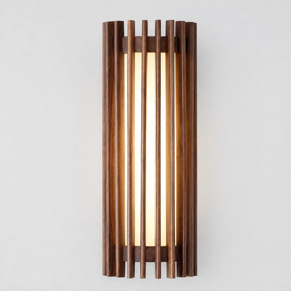 Wabi-Sabi Wood and Acrylic LED Wall Sconce