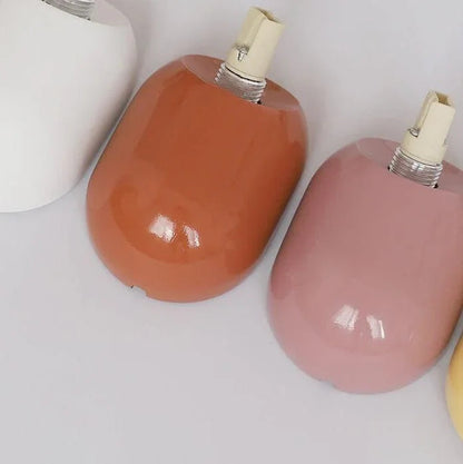 Coloured resin wall light bases with G9 sockets