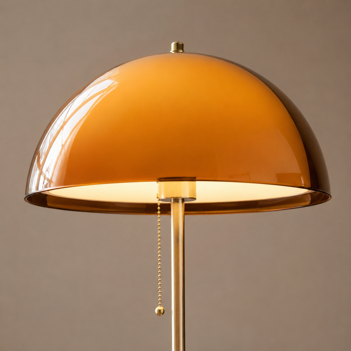 Orange LED floor lamp for living room lighting