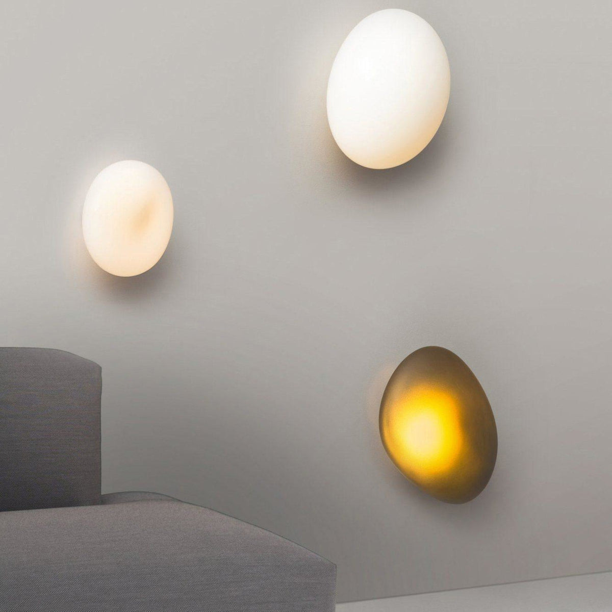 Organic Glass Wall Light with Sculpted Shade — product view 15