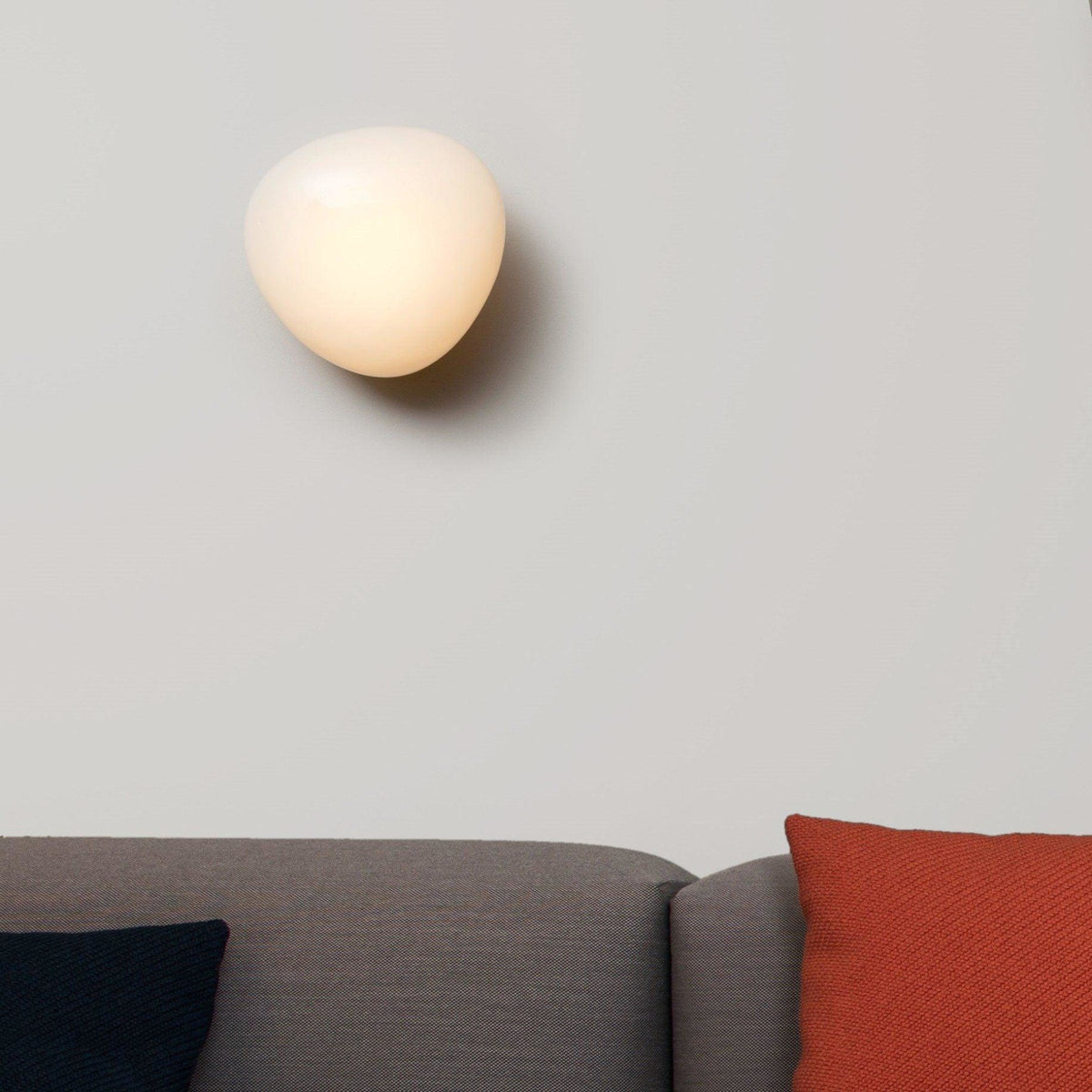 Organic Glass Wall Light with Sculpted Shade — product view 17