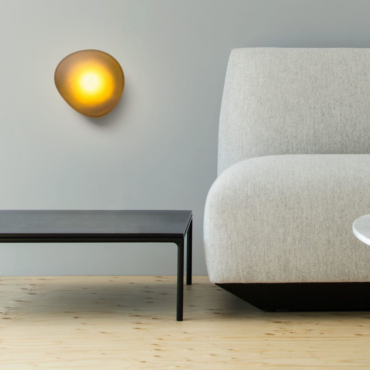 Organic Glass Wall Light with Sculpted Shade — product view 18