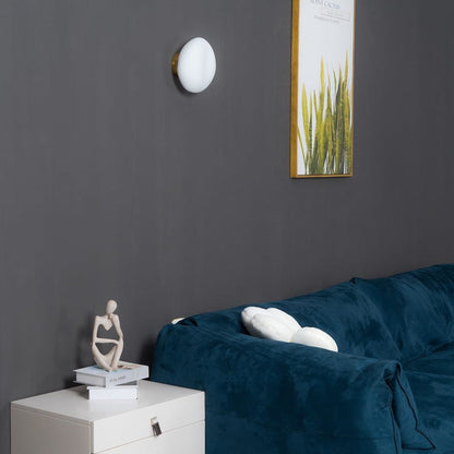 Organic Glass Wall Light with Sculpted Shade — product view 39