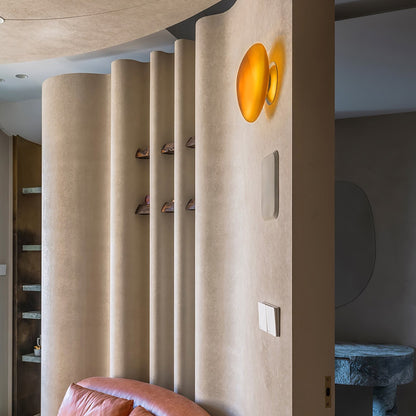 Organic Glass Wall Light with Sculpted Shade — product view 65