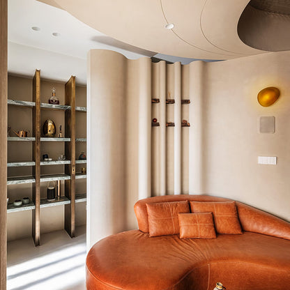 Organic Glass Wall Light with Sculpted Shade — product view 66