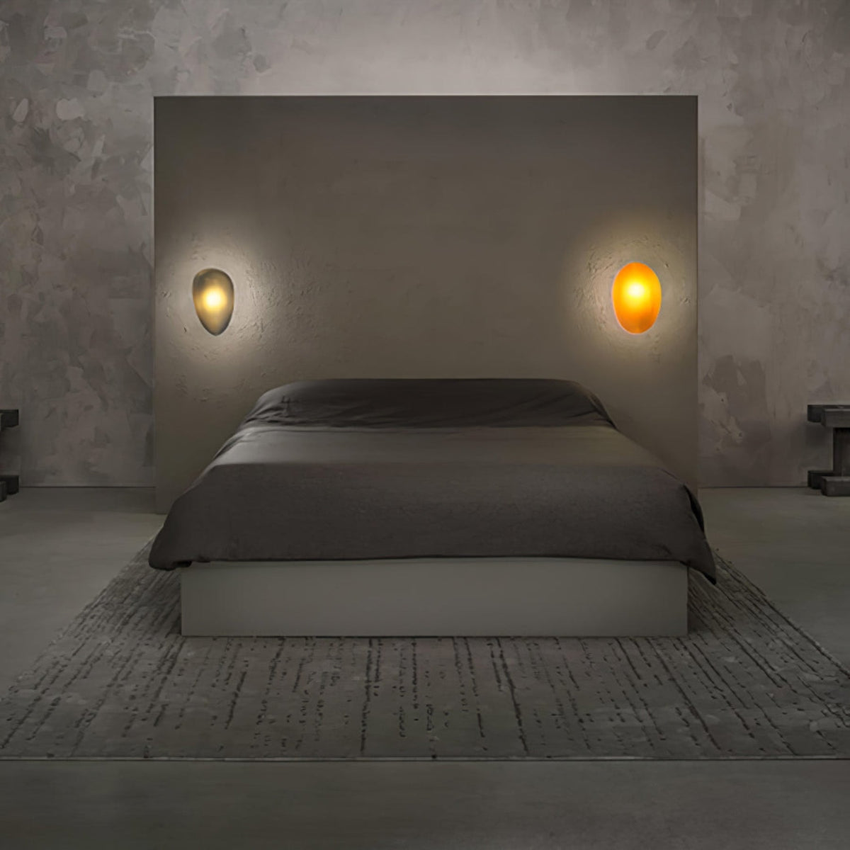 Organic Glass Wall Light with Sculpted Shade — product view 69