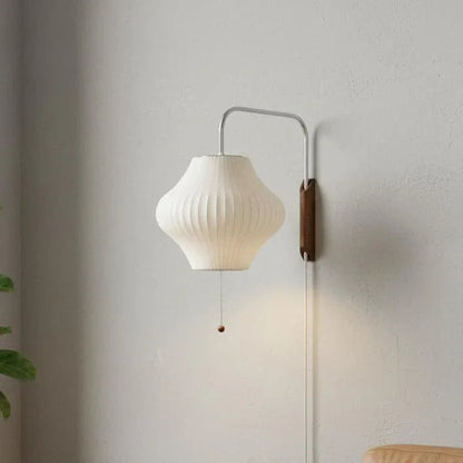 White sculptural bubble wall light