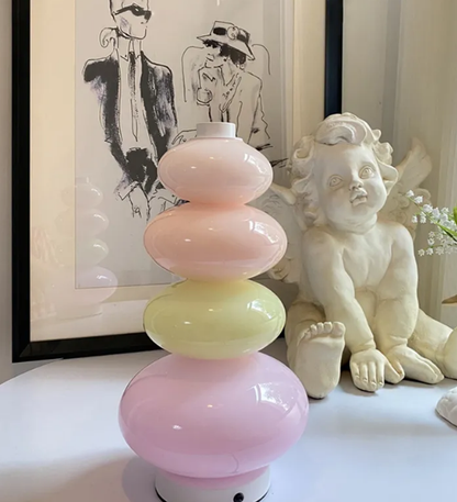 Pastel Stacked Orb Floor and Table Lamp