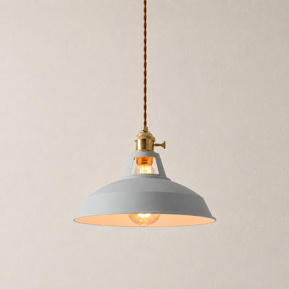 Grey Pip macaron pendant light