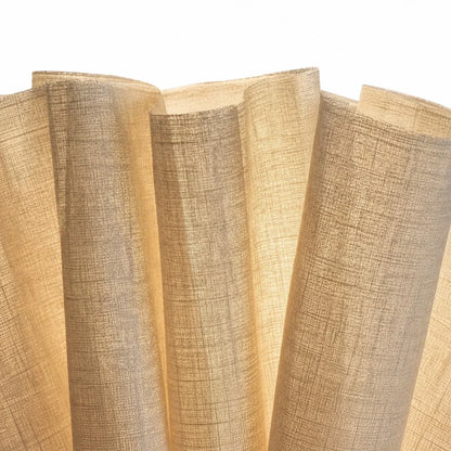 Close view of layered fabric pleats