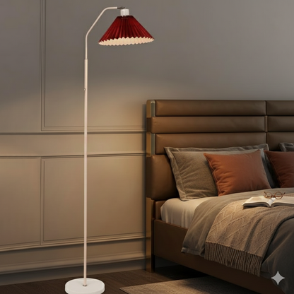 Pleated Paper Shade Floor Lamp